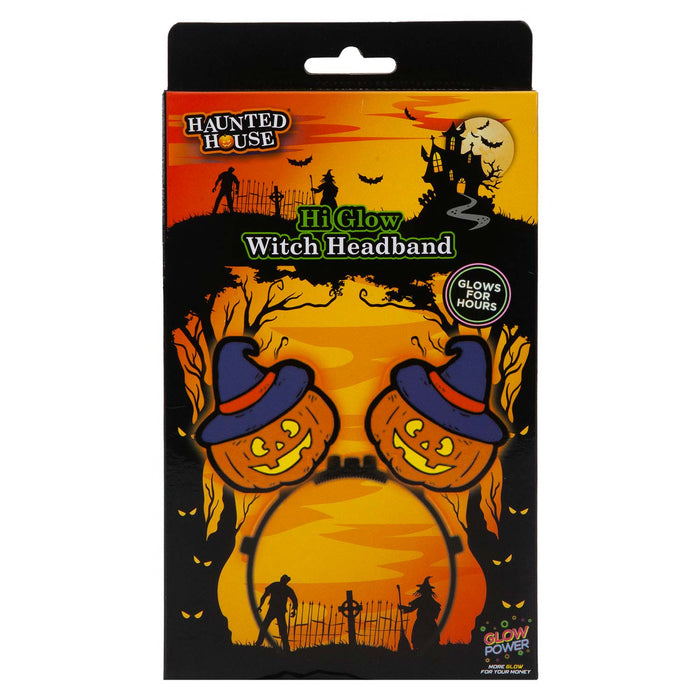 Halloween Glow Headbands Accessory Halloween Party, Trick or Treat 23. 5cm Witch