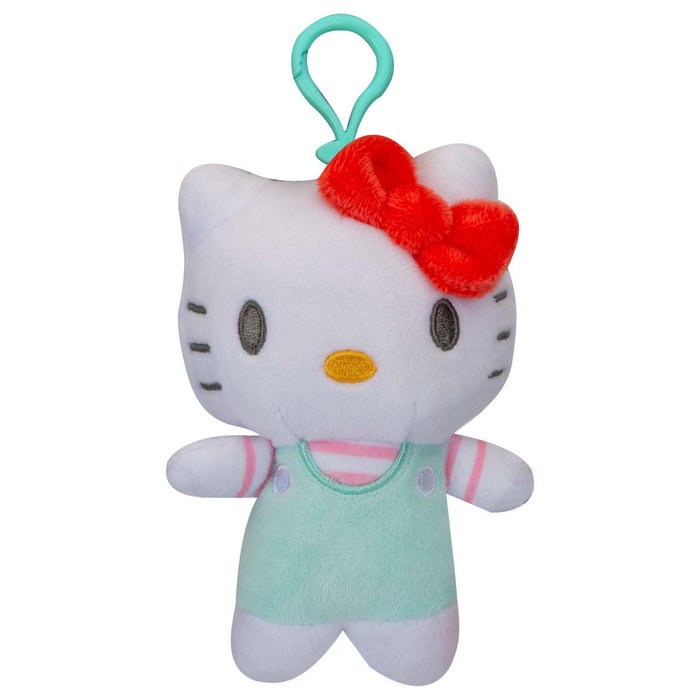 Hello Kitty Soft Toy Clip On Kitty Cute Plush Huggable Cuddly 12cm Blue