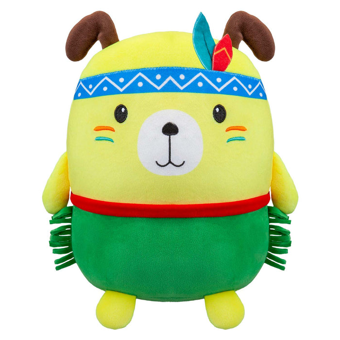 Dog Native American Soft Toy Cute Plushie Huggable Cuddly 25cm Yellow