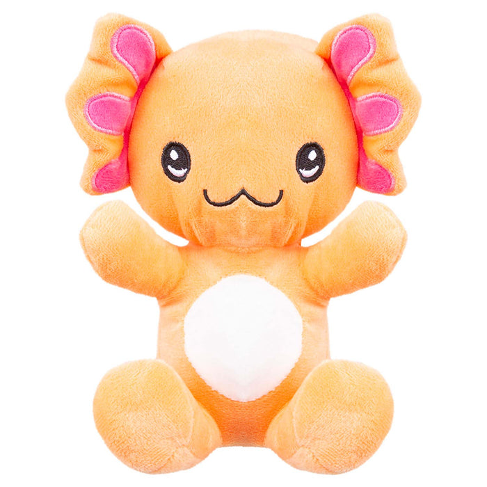 Sitting Axolotl Soft Toy Cute Plushie Huggable Cuddly Stuffed Toy 20cm orange