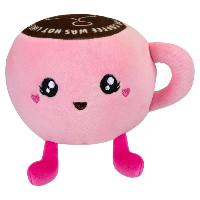 Tea Soft Toy Cute Plushie Huggable Cuddly Stuffed Toy 13cm Pink