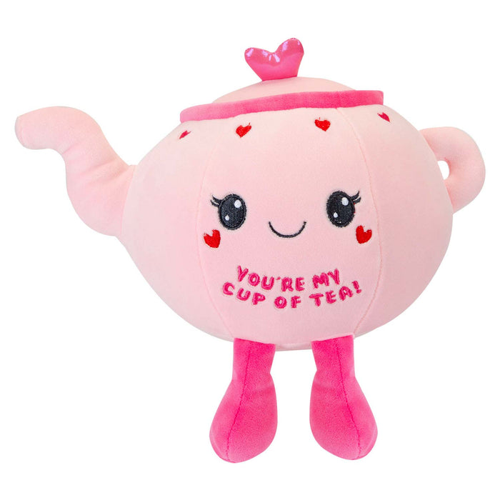 Latte Soft Toy Cute Plushie Huggable Cuddly Stuffed Toy 25cm Pink
