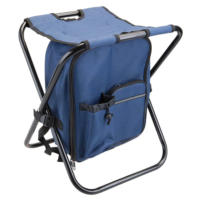 Rucksack Cooler Stool 20 Litres Max Load 110Kg 36cm x 33cm x 44cm Blue X 1