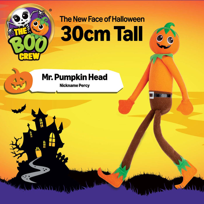 The Boo Crew Mr. Pumpkin-Head Halloween Doll 30cm Plush Figure