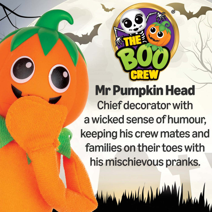 The Boo Crew Mr. Pumpkin-Head Halloween Doll 30cm Plush Figure