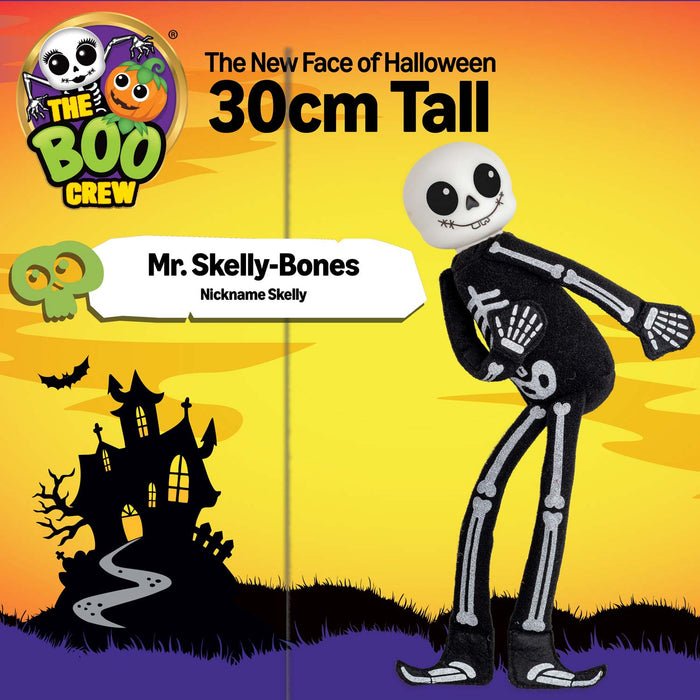 The Boo Crew Mr. Skelly-Bones Halloween Doll 30cm Plush Figure