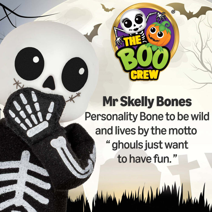 The Boo Crew Mr. Skelly-Bones Halloween Doll 30cm Plush Figure
