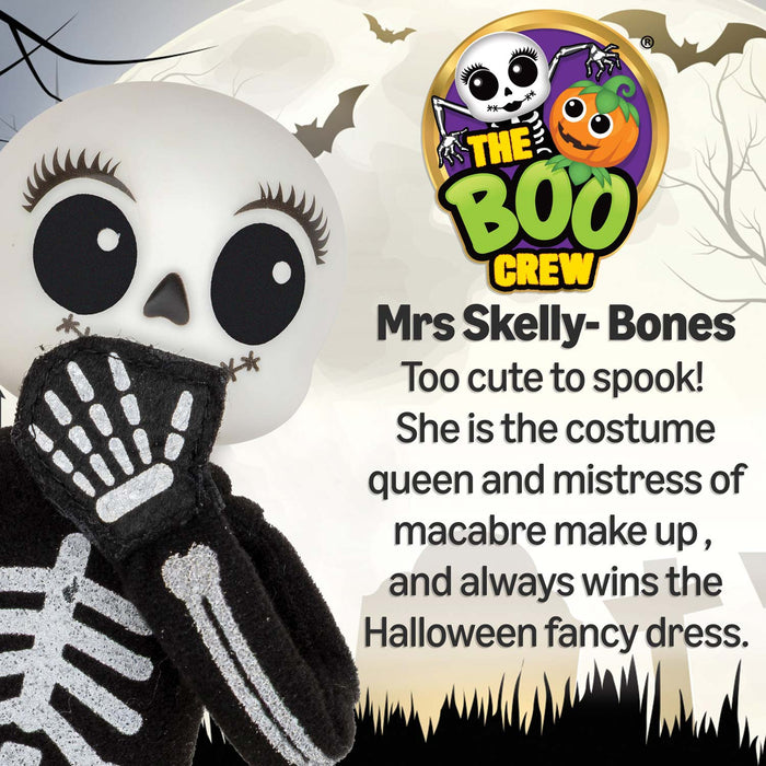 The Boo Crew Mrs. Skelly-Bones Halloween Doll 30cm Plush Figure