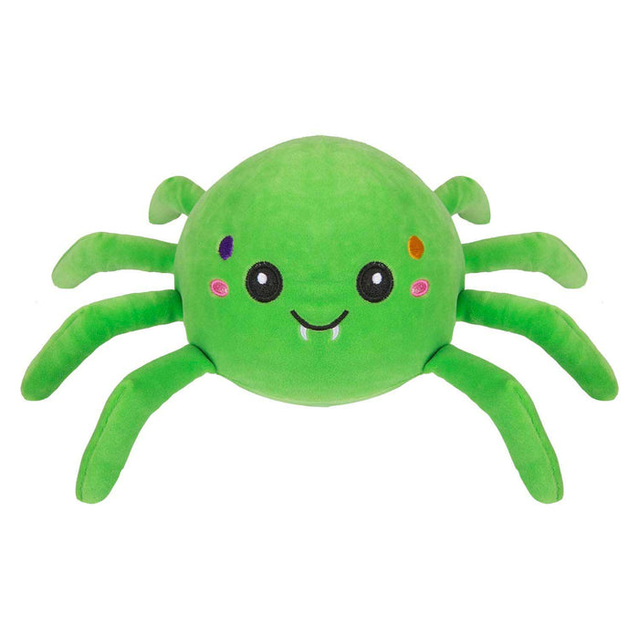 Spider Soft Toy Halloween Themed Plush 14cm x 15cm Green X 1