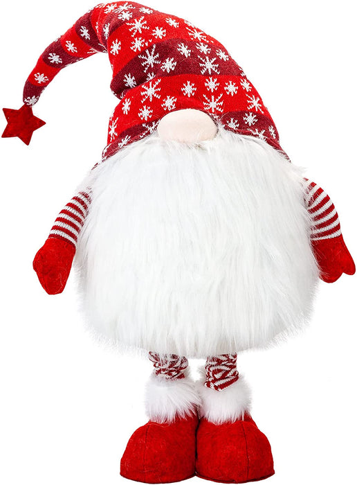 Christmas Giant Gonk Red Extending Legs Gnome, Tree Ornaments 34"/86cm