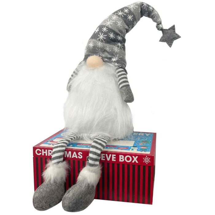 Christmas Grey Sitting Gonk 22/55cm