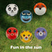 Animal Face Football Assorted Colours Outdoor Summer Garden Game