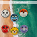 Animal Face Football Outdoor Games Summer Activity 15cm x 15cm Varied Colour X 1