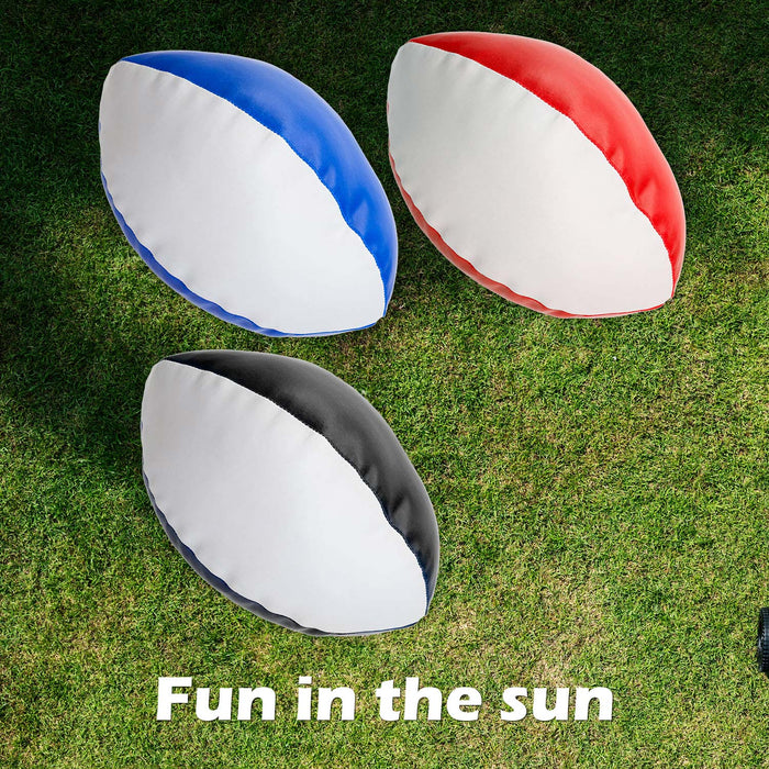 Mini Soft Rugby Ball Multicolour Outdoor Summer Garden Game