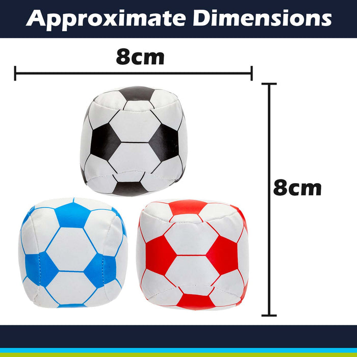 Mini Soft Football Outdoor Games Summer Activity 8cm x 8cm Multi Coloured X 1