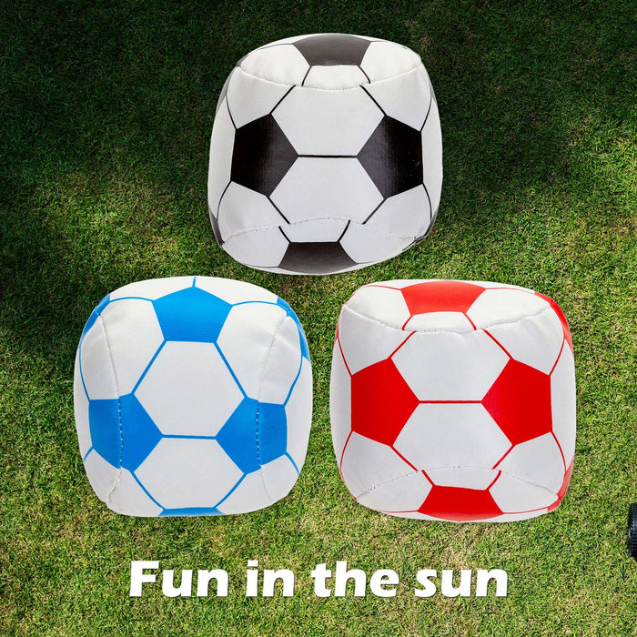 Mini Soft Football Outdoor Games Summer Activity 8cm x 8cm Multi Coloured X 1