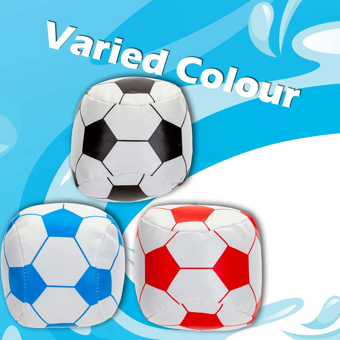Mini Soft Football Outdoor Games Summer Activity 8cm x 8cm Multi Coloured X 1