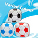 Mini Soft Football Outdoor Games Summer Activity 8cm x 8cm Multi Coloured X 1