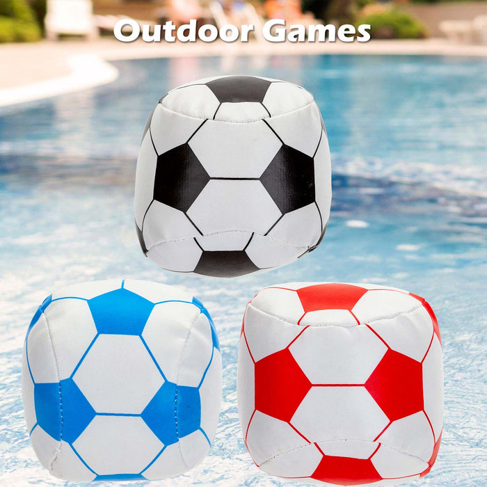 Mini Soft Football Outdoor Games Summer Activity 8cm x 8cm Multi Coloured X 1