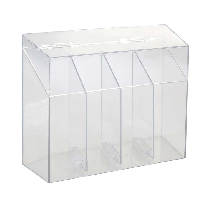 Cosmetics Holder Brush holder Makeup Organiser Girls 24.8 x 8.9 x 22.2cm Clear