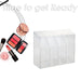 Cosmetics Holder Brush holder Makeup Organiser Girls 24.8 x 8.9 x 22.2cm Clear