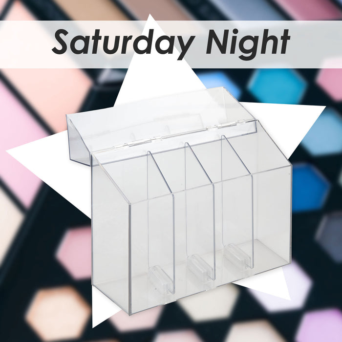 Cosmetics Holder Brush holder Makeup Organiser Girls 24. 8 x 8. 9 x 22. 2cm Clear