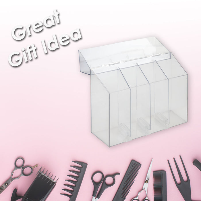 Cosmetics Holder Brush holder Makeup Organiser Girls 24. 8 x 8. 9 x 22. 2cm Clear