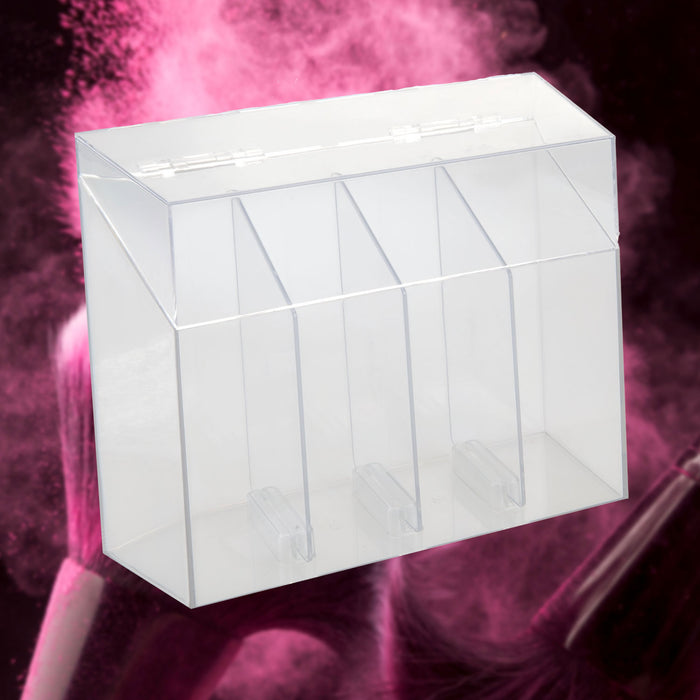 Cosmetics Holder Brush holder Makeup Organiser Girls 24. 8 x 8. 9 x 22. 2cm Clear