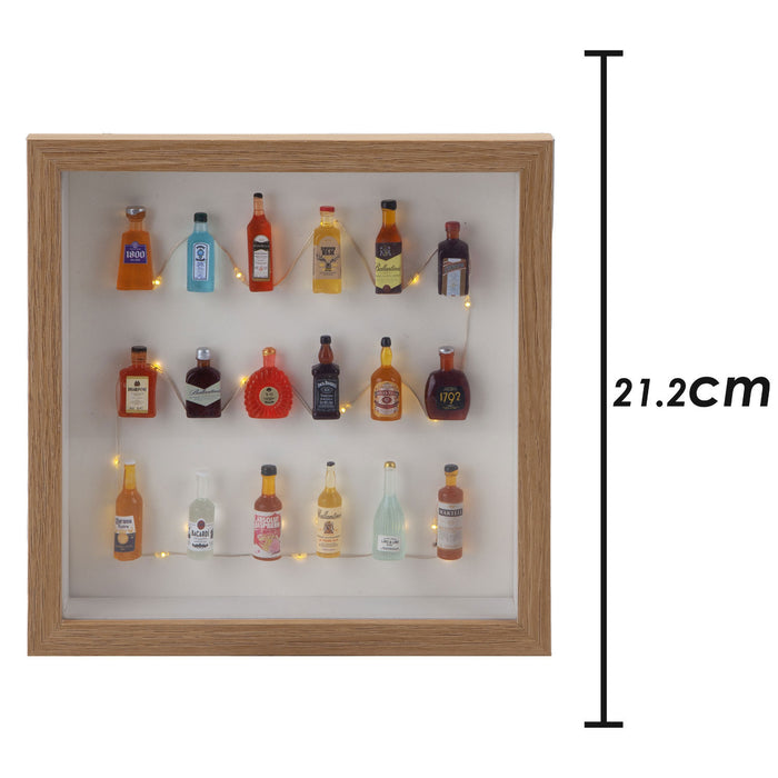 LED Frame Bottle Decoration Man Cave Novelty Décor Multicolour