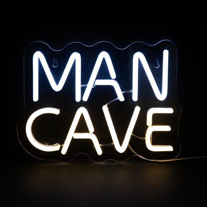 Man Cave Neon Sign USB Powered Best Dad Ever Fathers Day Gift