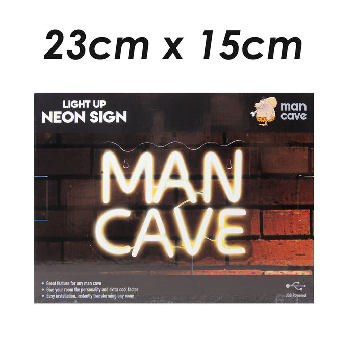 Man Cave Neon Sign USB Powered Best Dad Ever Fathers Day Gift Fun Present  Neon