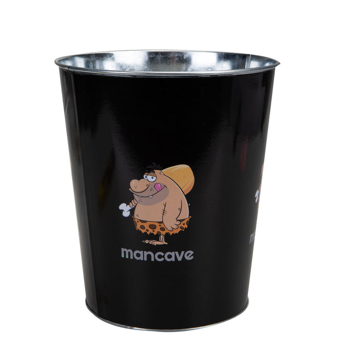 Man Cave Waste Bin Best Dad Ever Fathers Day Gift, Birthday Black