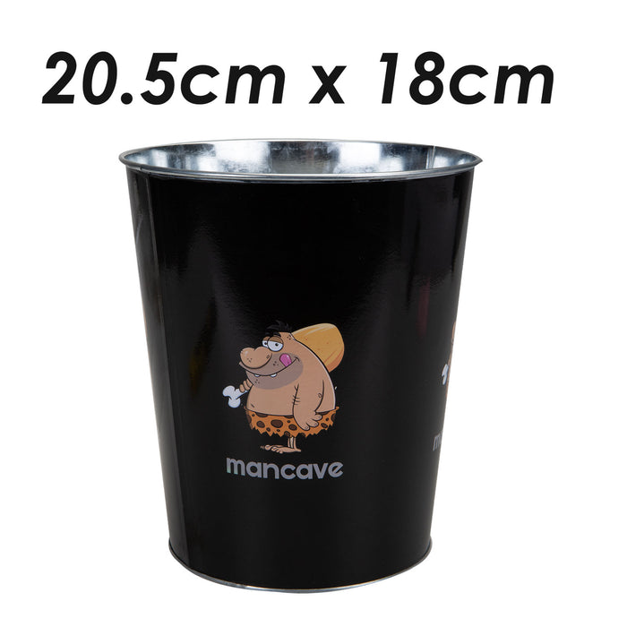Man Cave Waste Bin Best Dad Ever Fathers Day Gift, Birthday Black