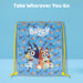 Bluey Drawstring Bag Children's Video Game Accessories 43cm x 29cm Blue