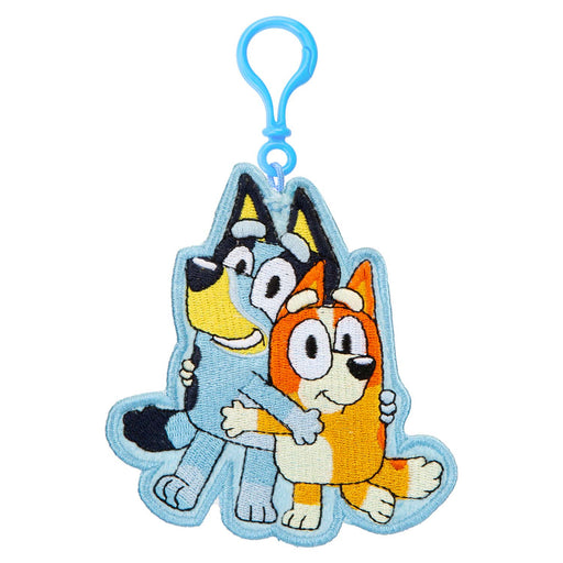 Bluey Embroidered Bag Clip Children's Video Game Accessories 10cm x 10cm Blue
