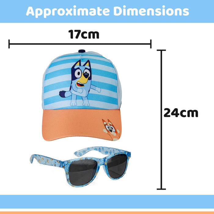 Bluey Baseball Cap Sunglasses Blue Children's Character Accessory