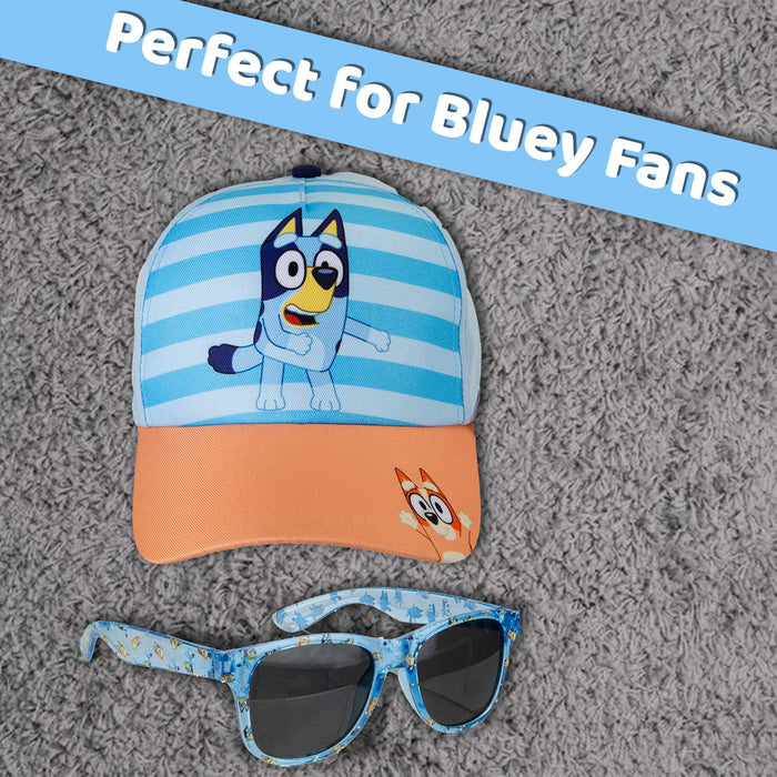 Bluey Baseball Cap Sunglasses Childrens Video Game Accessories 24cm x 17cm Blue