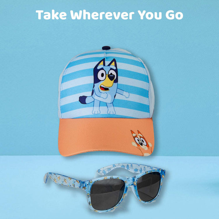 Bluey Baseball Cap Sunglasses Children's Video Game Accessories 24cm x 17cm Blue