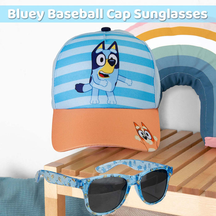 Bluey Baseball Cap Sunglasses Childrens Video Game Accessories 24cm x 17cm Blue