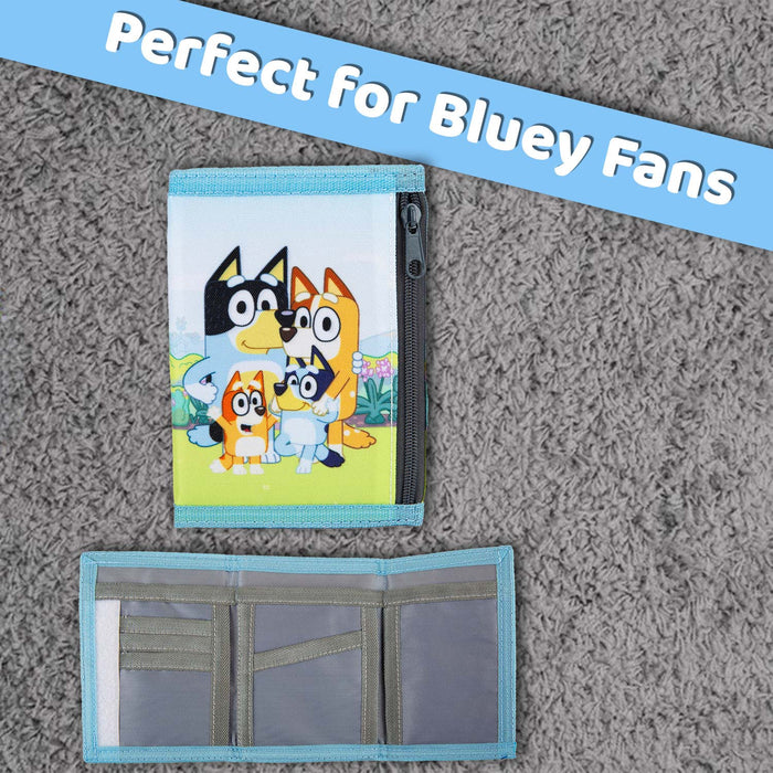 Bluey Wallet Children's Video Game Accessories 12. 5cm x 9. 5cm Blue