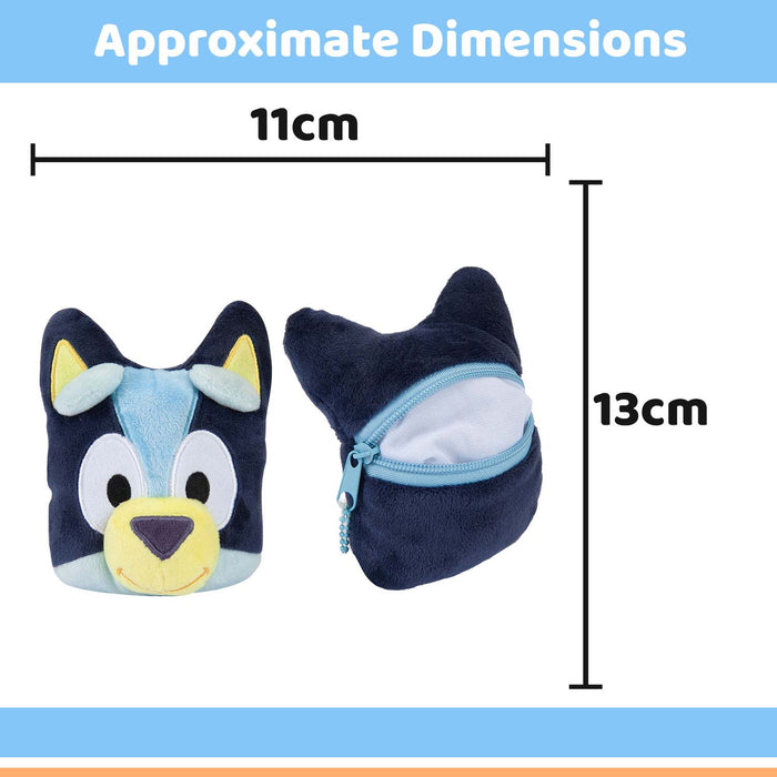 Bluey Plush Coin Purse Blue Children's Character Accessory