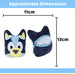 Bluey Plush Coin Purse Blue Children's Character Accessory
