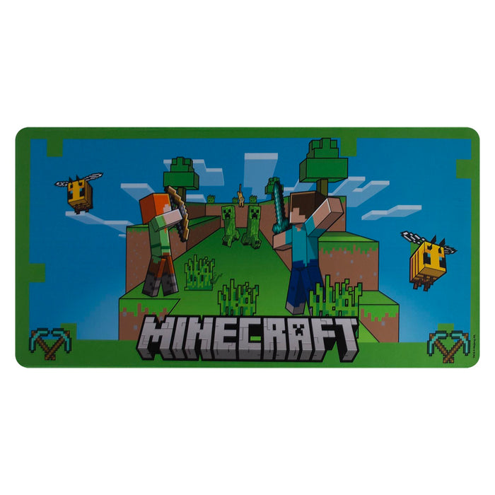 Minecraft Desk Mat Multicoloured Gaming Mat Multi - 35cm x 80cm