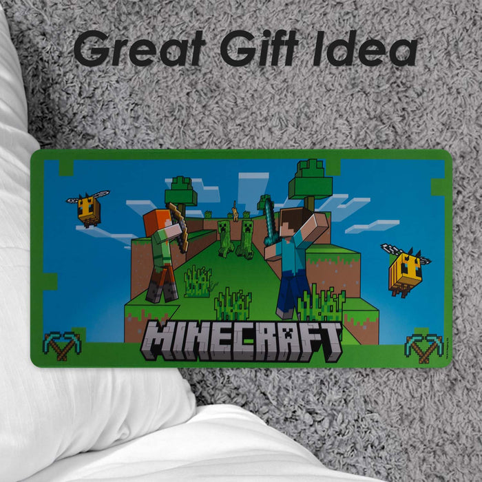 Minecraft Desk Mat Multicoloured Gaming Mat Multi - 35cm x 80cm