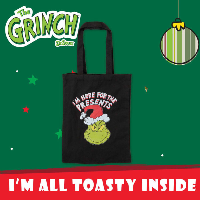 Grinch Christmas Tote Bag Festive Gift 30cm x 40cm Black X 1
