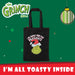 Grinch Christmas Tote Bag Festive Gift 30cm x 40cm Black X 1