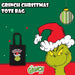 Grinch Christmas Tote Bag Festive Gift 30cm x 40cm Black X 1