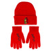 Grinch Christmas Hat and Gloves Gift One Size Stretch Fit Red X 1
