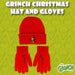 Grinch Christmas Hat and Gloves Gift One Size Stretch Fit Red X 1