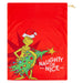Grinch Christmas Santa Sack Festive Gift 70cm x 50cm Red X 1
